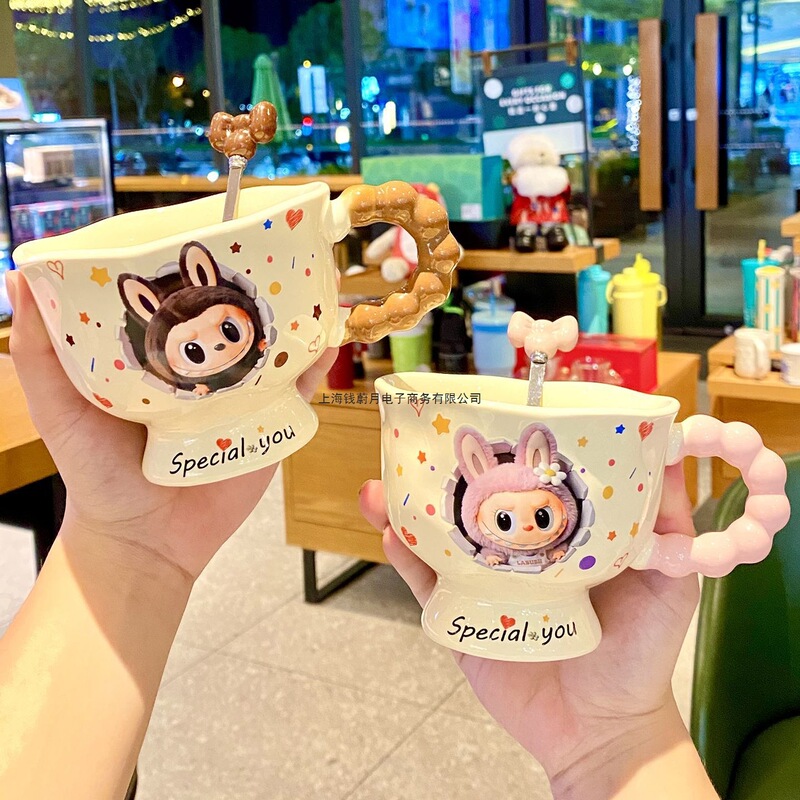高颜值ins马克杯小布布情侣杯子生日礼物陶瓷水杯女生伴手礼品|undefined