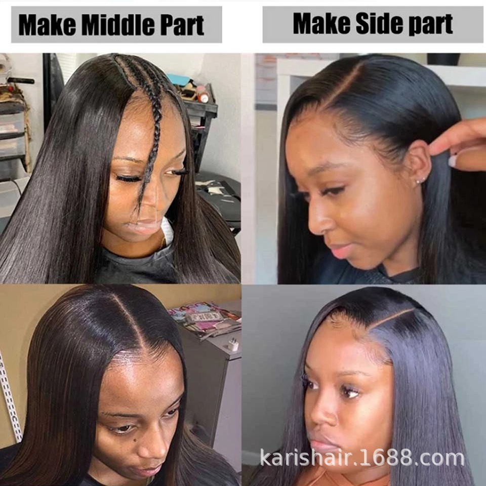 U parte mecanismo cubierta del pelo nuevo negro peluca cabeza cubierta real PELUCAS CABELLO humano