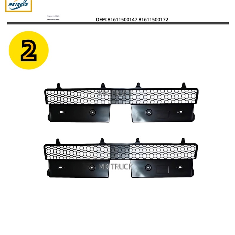 81611500147 81611500172 Rejilla del panel frontal para el camión MAN TGM accesorios de fábrica