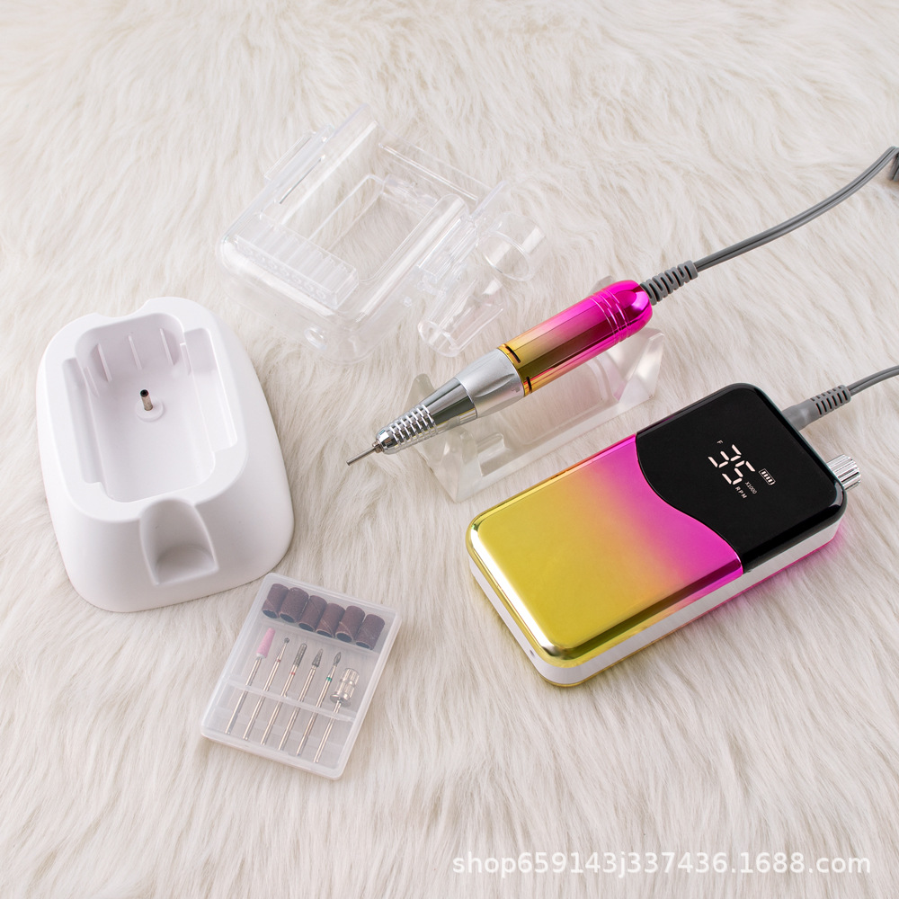 Máquina de manicure especial de descarga de uñas portátil 35000 rpm pulido de uñas herramientas de manicure transfronterizas en stock