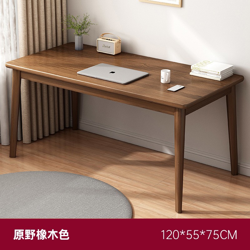 Mesa larga personalizada mayorista doble sala de estar larga mesa de escritorio de madera maciza mesa de computadora de trabajo mesa de estudio doméstica