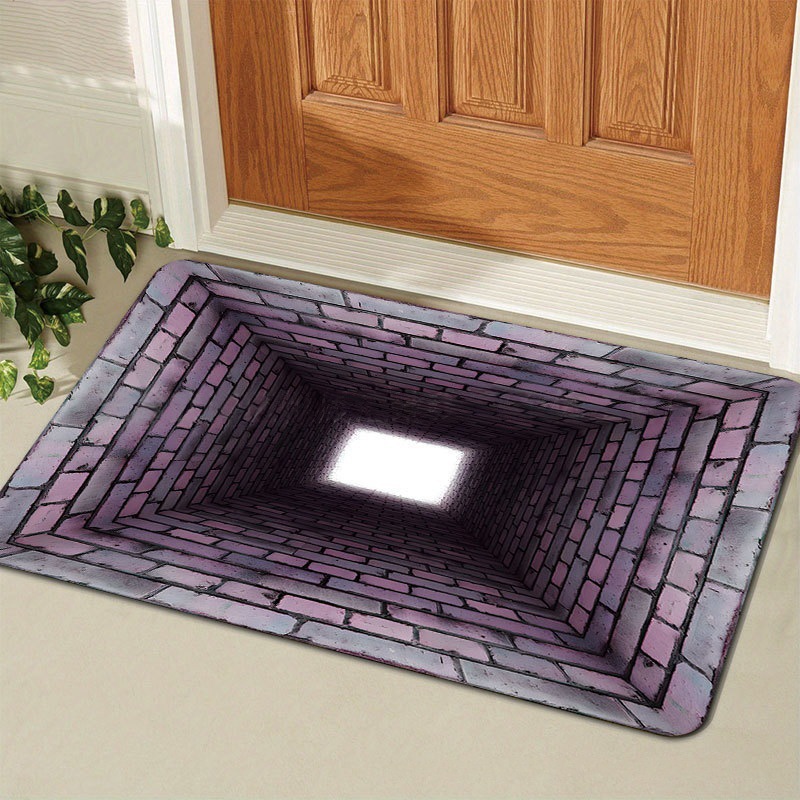 3d Illusion Badematte Rutschfest Saugfähig Waschbar Teppich_voghion.com