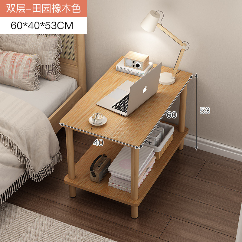 Mesa lateral sofá gabinete lateral creativo pequeña mesa cuadrada dormitorio pequeño apartamento simple luz de lujo móvil mesita de noche mesa lateral mesa de té
