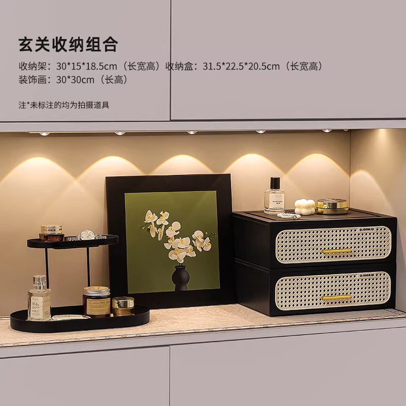 Nicho de pintura decorativa simple en el portal de almacenamiento de llaves estantería de escritorio decoración de la sala de estar buenas cosas para el hogar