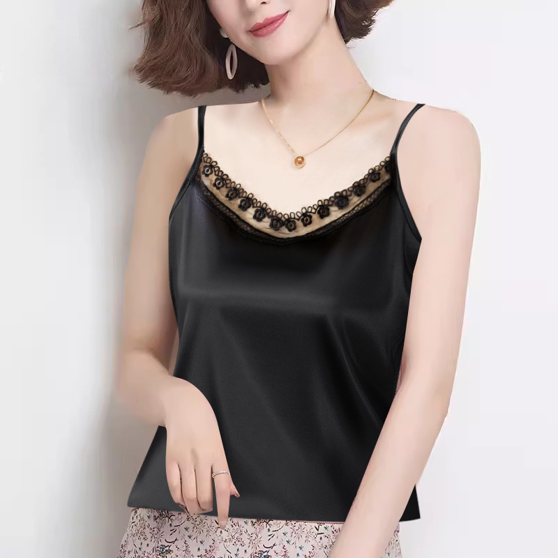 Lace summer top with cups