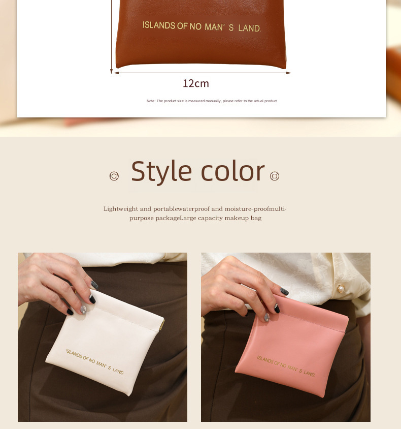 Nouveau sac de rangement en PU pour éclats d'obus, mini porte-monnaie pour femme, portefeuille pour femme, sac à cartes, sac de grande qualité, sac à cosmétiques_voghion.com