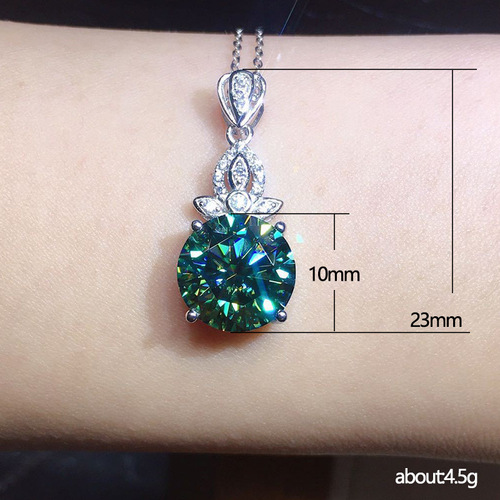 Cao Shi Live Streaming New Version Eight-Heart Eight-Arrow Diamond Pendant Necklace for Valentine's Day Gift for Girlfriend