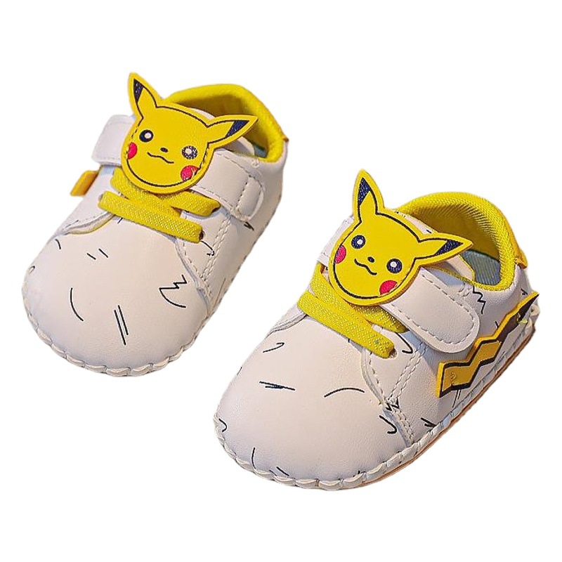 Zapatos de bebé para primeros pasos con puntera cerrada, suela suave antipatadas, con luces intermitentes de dibujos animados y cuero, para niños, otoño 2025, dropshipping.