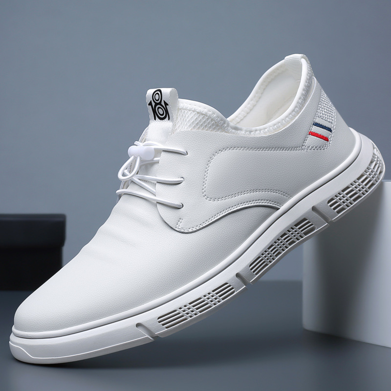 Zapatos de hombre zapatos de cuero casuales de negocios para hombres cómodos zapatos de hombre de superficie suave de fondo suave de Corea zapatos casuales deportivos de comercio exterior
