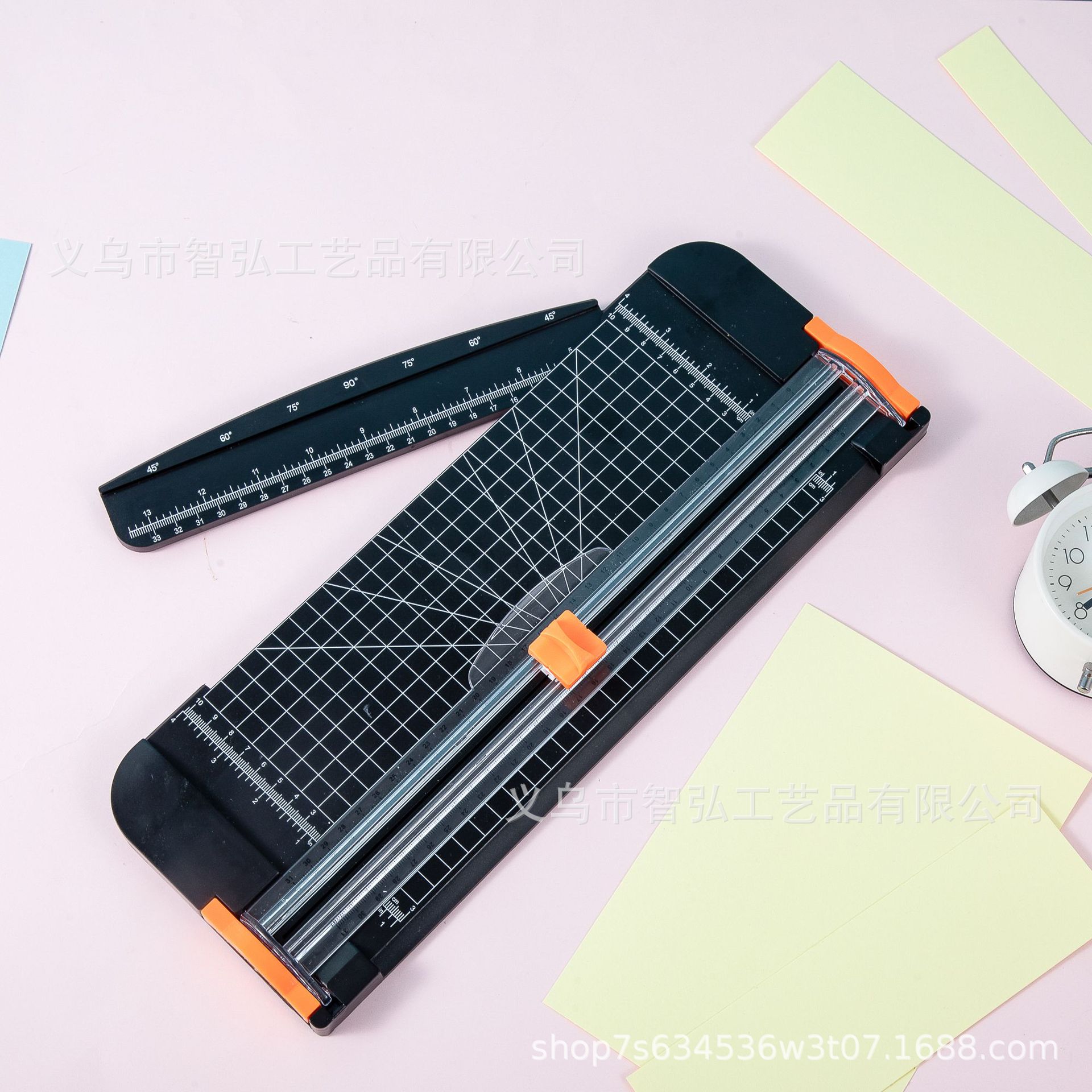 Cortador de papel A4 cortador de papel de dos vías estudiante cuenta de la mano cortador de papel portátil pequeño cortador de papel de plástico con la oficina