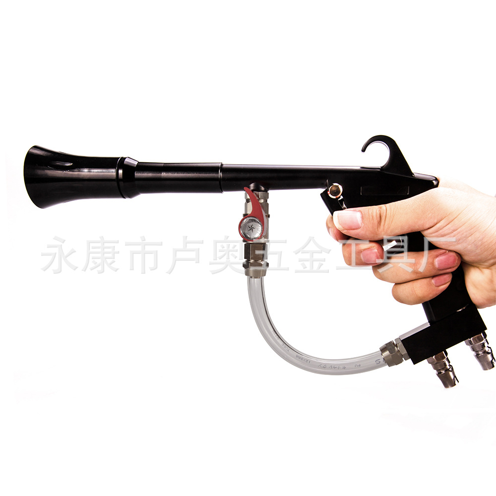Pistola de limpieza interior con cepillo de limpieza en seco que sopla polvo agua gas mezcla limpieza pistola dragón rollo coche motor pistola de limpieza al por mayor image 5