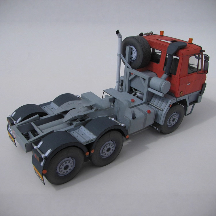 1:32 tow T815 6x 6 NTH heavy truck paper model truck car model military fan