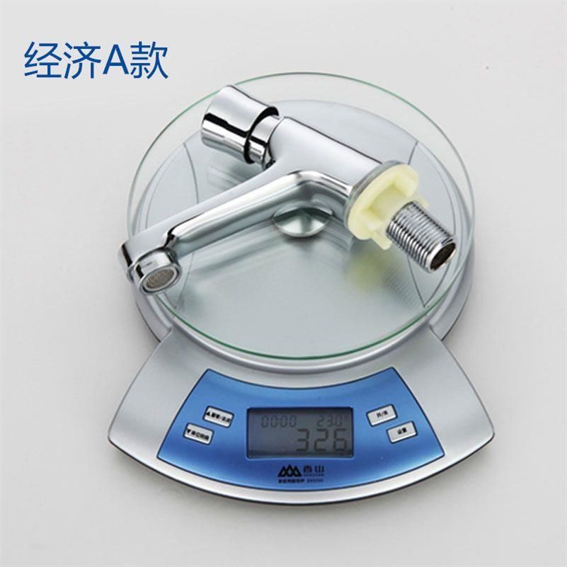 Grifos de presión de cobre retrasados con boquilla de agua de presión manual para cerrar automáticamente agua de una sola bañera fría