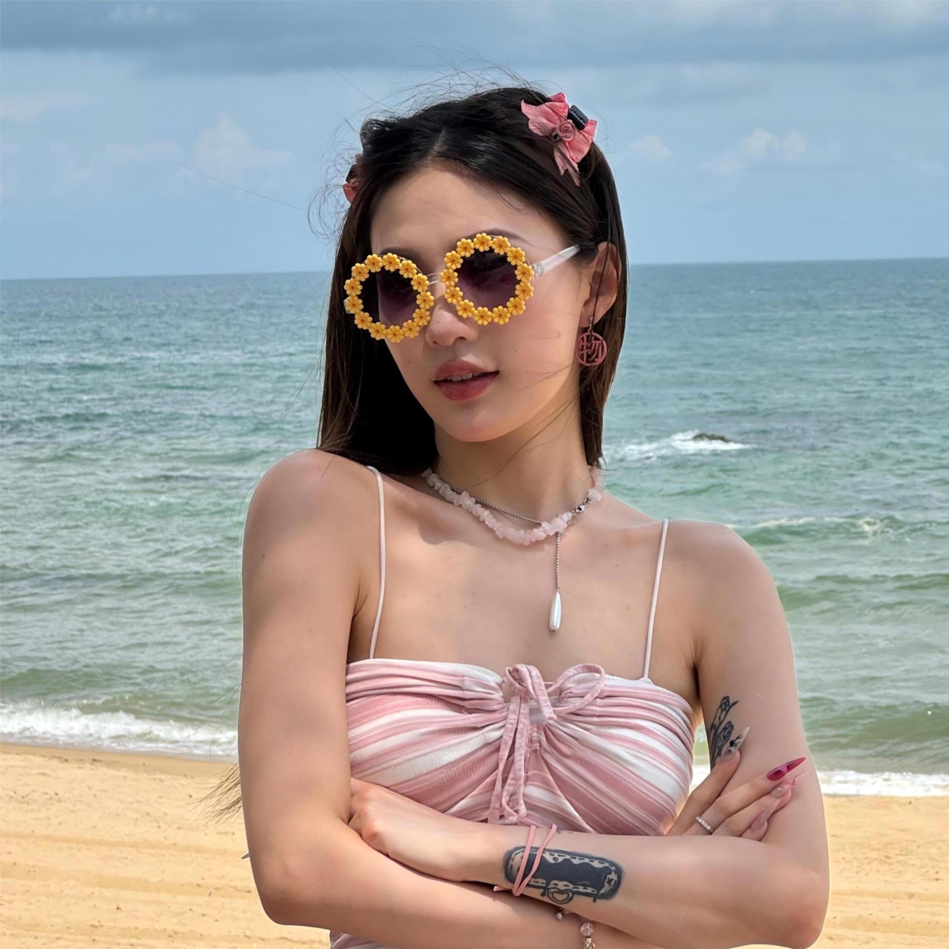 Gafas de Fiesta con Temática Hawaiana, ABS, Divertido, Decorativo, para Fiestas en la Playa y Festivales de Música