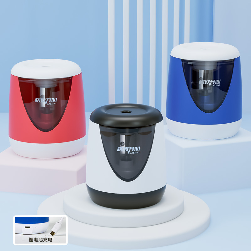 Sacapuntas de lápiz eléctrico fuente de alimentación de la batería Sacapuntas de lápiz de doble fuente de alimentación Sacapuntas de lápiz batería de litio Sacapuntas de lápiz automático núcleo cuchillo libre