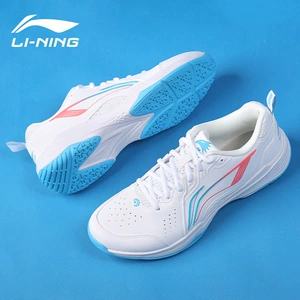Li Ning, нескользящие износостойкие баскетбольные кроссовки для бадминтона подходит для мужчин и женщин для тренировок, женский стиль, свободный крой