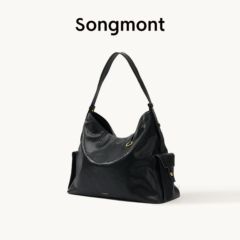 【ジャン・チーミンと同じスタイル】Songmont 山下裕松 トラベルホーボーバッグ 大容量 クロスボディ パソコンバッグ|undefined