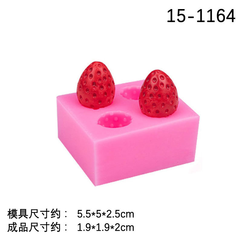 Fruta traje serie naranja carne arándano frambuesa fresa variedad de fruta modelado molde de silicona decoración de la torta del molde