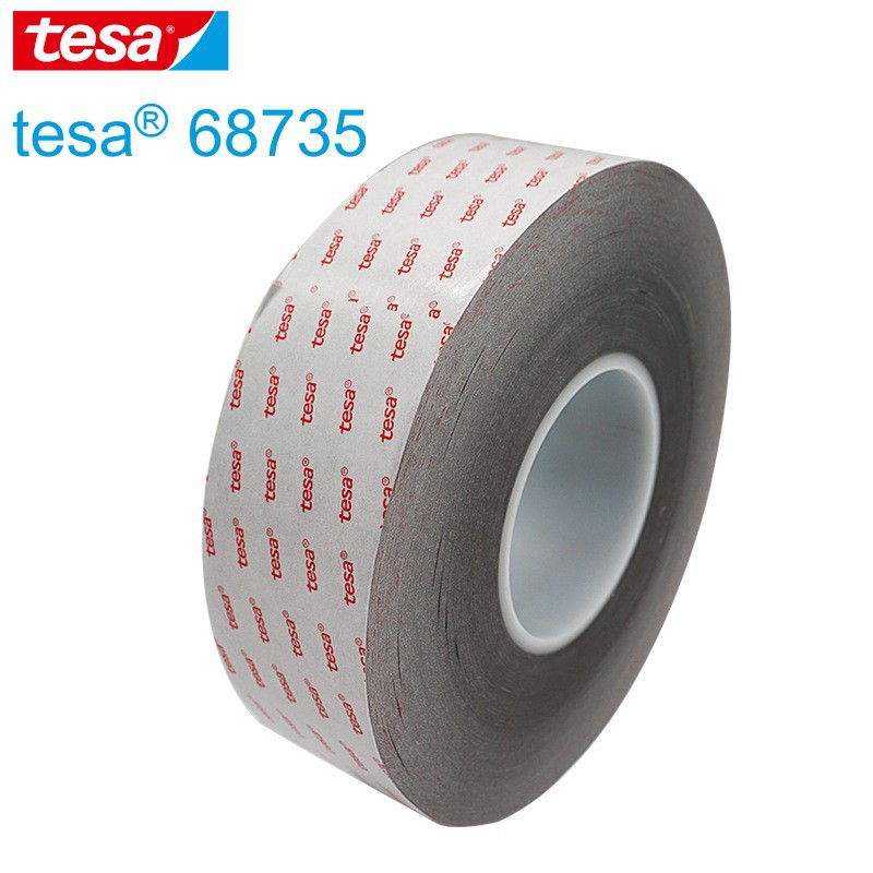 德莎68732 黑色双面自粘性胶带 PET基材特殊抗反弹胶系抗冲击性能