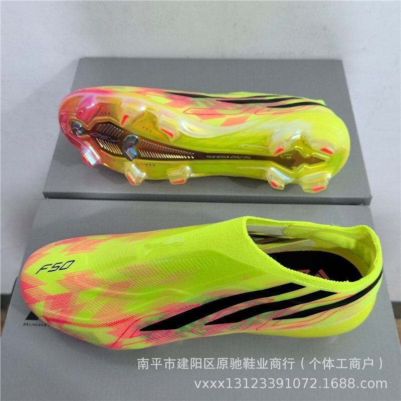 Putian Factory Cross-Border F50 Laceless Fg Low-Top Indoor and Outdoor Men's and Women's Competition Training Sports Football