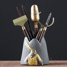 泡茶工具6配件功夫茶道六君子茶勺茶铲茶针匙茶刷笔刮刀套装大全