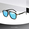 2022 Polarized adult literature Sunglasses Box Coating Trend Sunglasses men and women Same item Metal fashion glasses