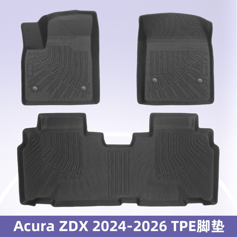 Para Acura ZDX 2024 - 2026 3D todo el tiempo TPE almohadilla de pie cojín del maletero