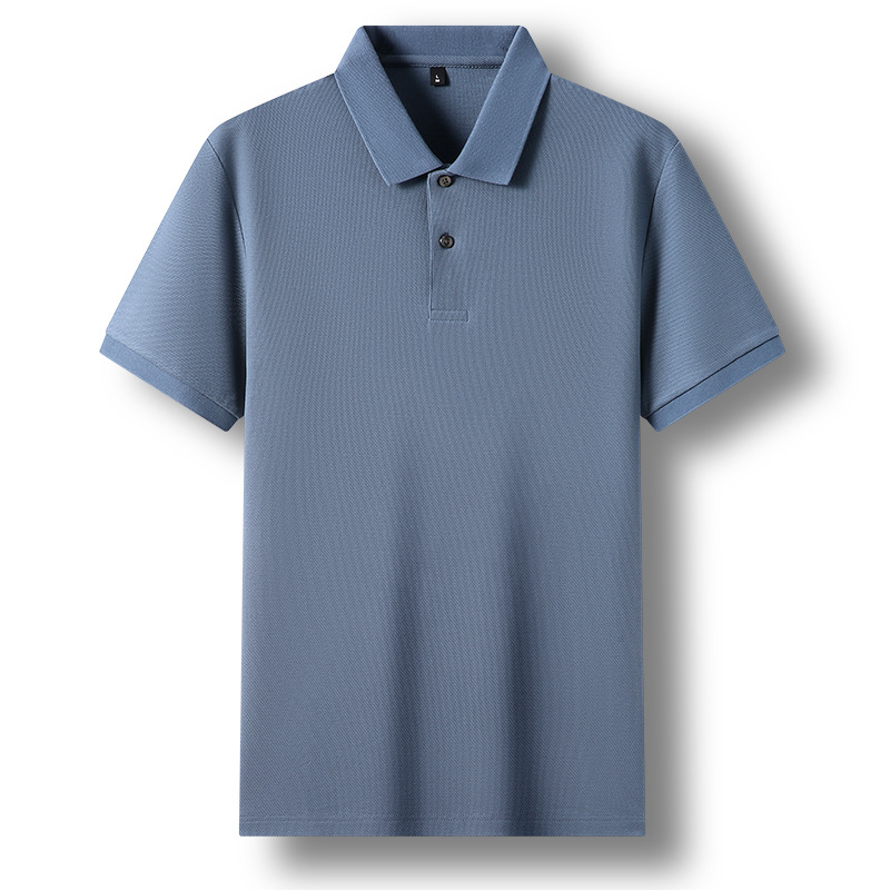 夏季高档男士Polo衫短袖t恤男纯棉翻领休闲高级感工作服定 制衣服