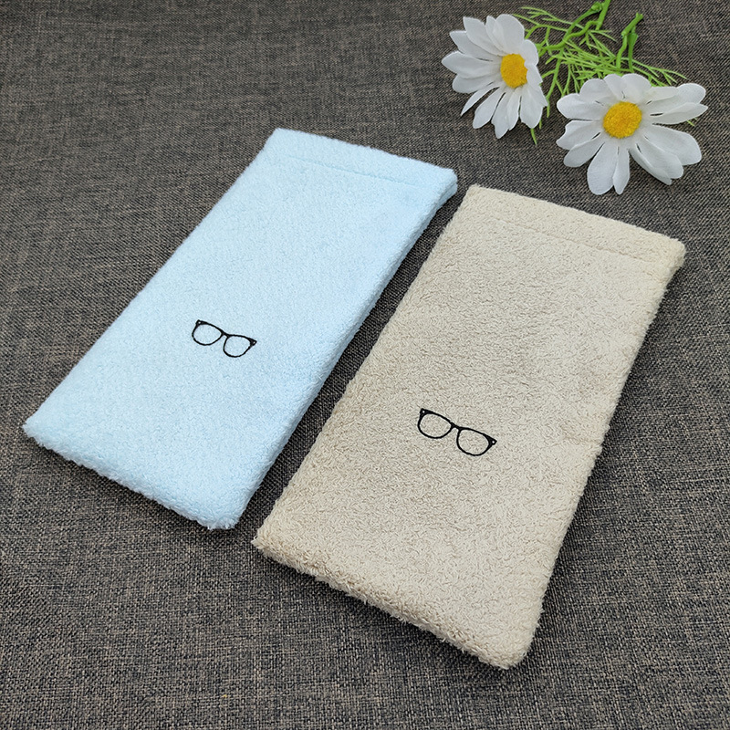 Caja de gafas bolsas de gafas de alto valor visual alta sensación de cierre automático bolsa de almacenamiento portátil gafas de sol bolsas de ojos bolsas de resorte