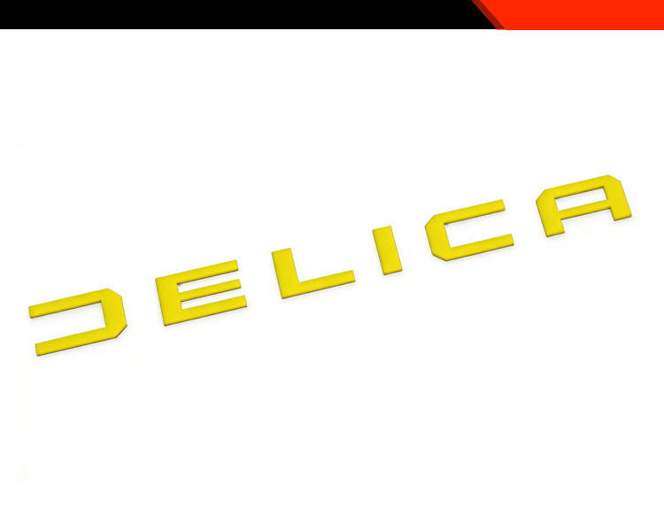 Suitable for Mitsubishi 25 Delica Mini Modified Rear Trunk Car Logo Letter Decorative Stickers Car Supplies