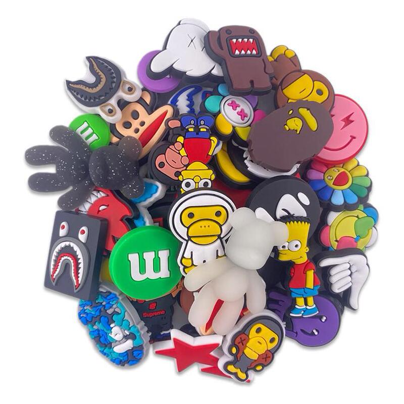 Random Croc Shoe Buckle Designer Charm Cute Cartoon Shoe Decoration Bag Birthday Party Gift