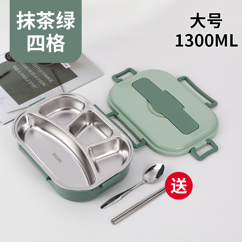 Caja de almuerzo aislada portátil de gran capacidad compartimento de estudiante de trabajador de oficina caja de almuerzo sellada sin olor caja de embalaje multi-especificación