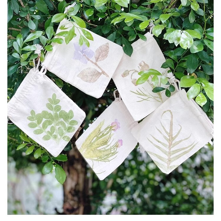 Plant Dyeing Special Small Cloth Bag Sachet DIY Blank Cotton Drawstring Pouch for Rubbing and Dyeing Plant Dyeing Special Small Cloth Bag Sachet DIY Blank Cotton Drawstring Pouch for Rubbing and Dyeing