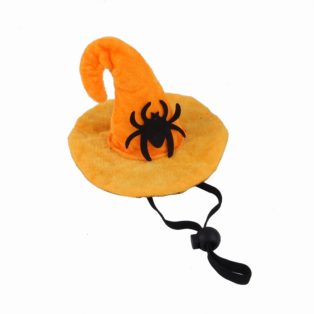 Traje de ropa para mascotas de Halloween, sombrero de murciélago, toalla de saliva de calabaza, vestido de gato, accesorios divertidos