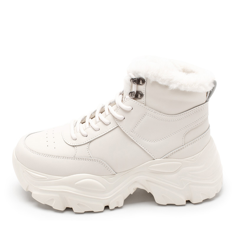Zapatos antiguos Dengjia de terciopelo de alto nivel para mujeres 2025, nuevos zapatos de invierno de algodón de nieve casuales.