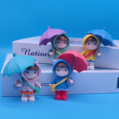 4 Pieces Umbrella Couple Home Decor Desk Cake Baking Ornament Wholesale Instagram Style Creative Micro Landscape Landscape