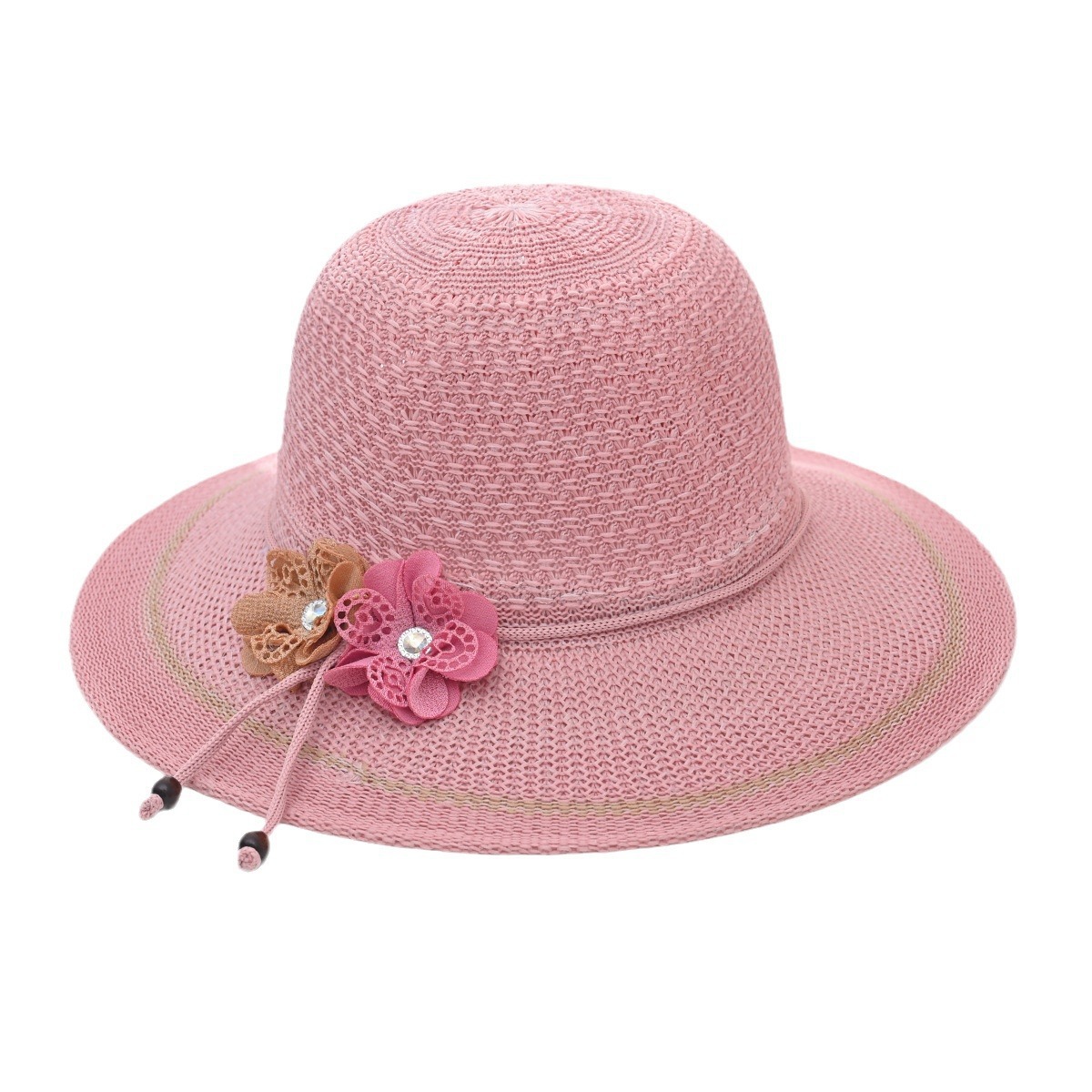 Verano nuevo sombrero de paja de mujer viajar sombrero de sol anti-UV moda versátil gran sombrero de protección solar sombrero de mujer