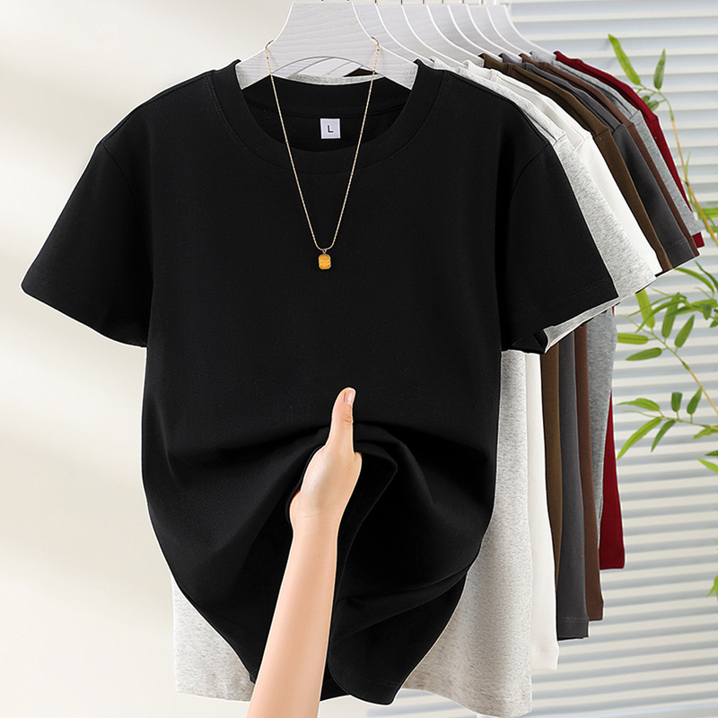 ホワイトショルダー半袖Tシャツレディース2025夏新作インナーレイヤリングシャツ小柄な人向けスリムショートトップ|undefined