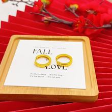 新款耳扣耳环小耳圈圆圈彩金耳饰轻奢小众设计素圈耳钉高版本