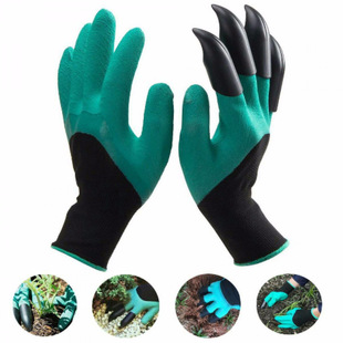 Gardening Digging Gloves with Claws for Planting Vegetables, Breathable Potted Plants, Weeding, Non-Slip, Multifunctional Agricultural Waterproof Thorn Weeding Planting