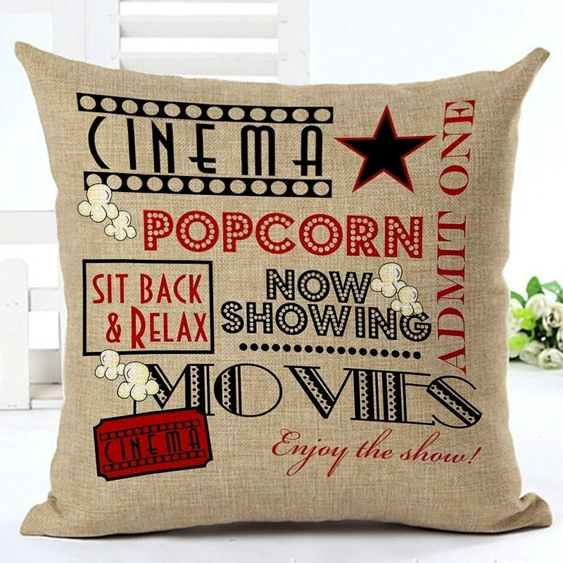 Pillowcase, sofa, chair, back pillow for bed, print