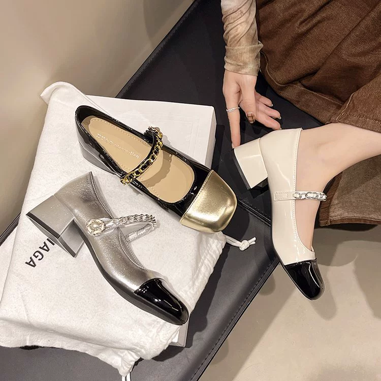 Весенняя обувь для кожаной обуви, стиль Chanel, 2025 год