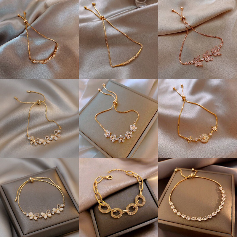 South Korea Joker Pearl Bracelet Women's Ins Style Niche High-grade Titanium Steel Bracelet Couple Bracelet Bracelet Jewelry Wholesale