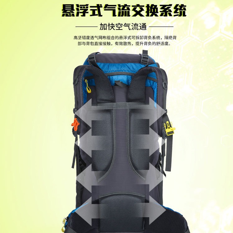 capacious sports nylon waterproof backpack for hiking for traveling