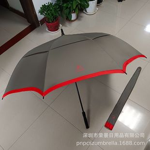 Citroen Citroen Full Fiber Bone Double-Layer Ventilated Breathable Umbrella Automatic Golf Umbrella Exported to France
