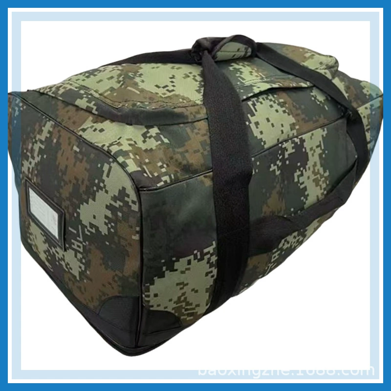 Green handheld travel bag, purse, backpack