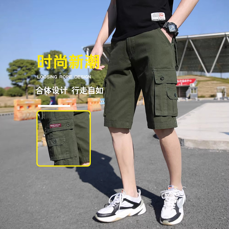 Men's Multi-Pocket Vintage Casual Outdoor Cargo Shorts for Amazon Cross-Border Sales 95555 Men's Multi-Pocket Vintage Casual Outdoor Cargo Shorts for Amazon Cross-Border Sales 95555