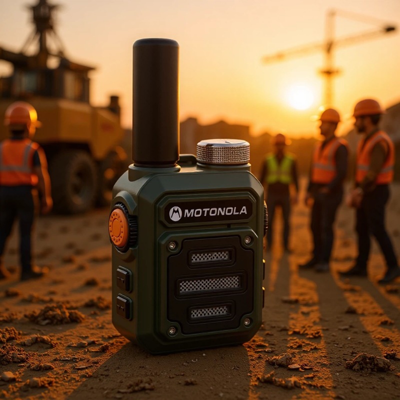Handheld walkie-talkie, outdoor 10km range, high-power mini, small restaurant/construction site, one-button frequency pairing device, robust and durable.