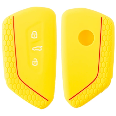 Car key bag — Volkswagen Skoda Octavia, Teramont - yellow-red-line