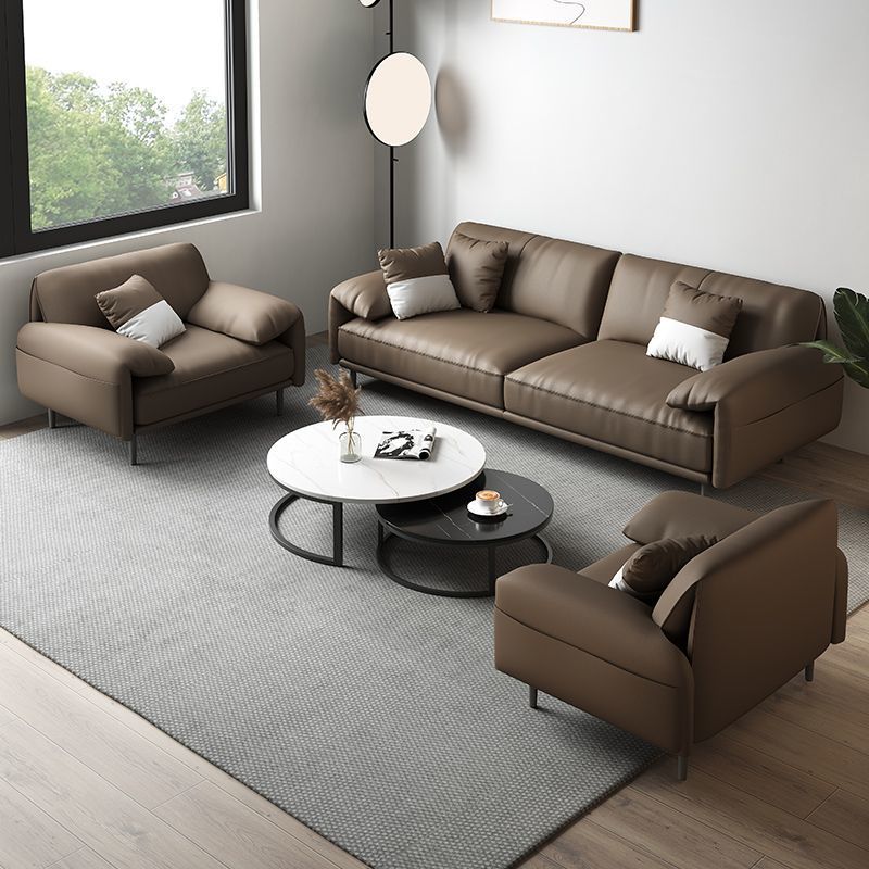 Sofá de oficina sala de recepción de negocios Área de reunión Negociación Moderna y lujosa Mesa de té